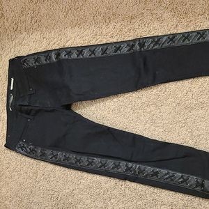 Black Lovesick jeans with ties